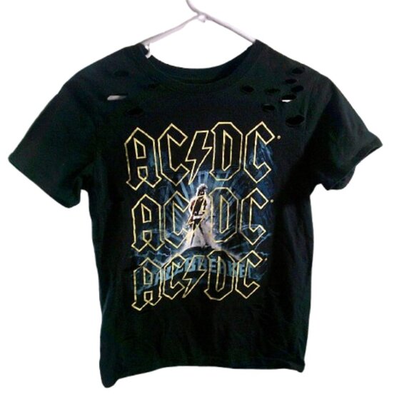 AC-DC Kids 1996 Ballbreker Tour aT-shirt Distressed Cotton ACDC Tee - Picture 1 of 7